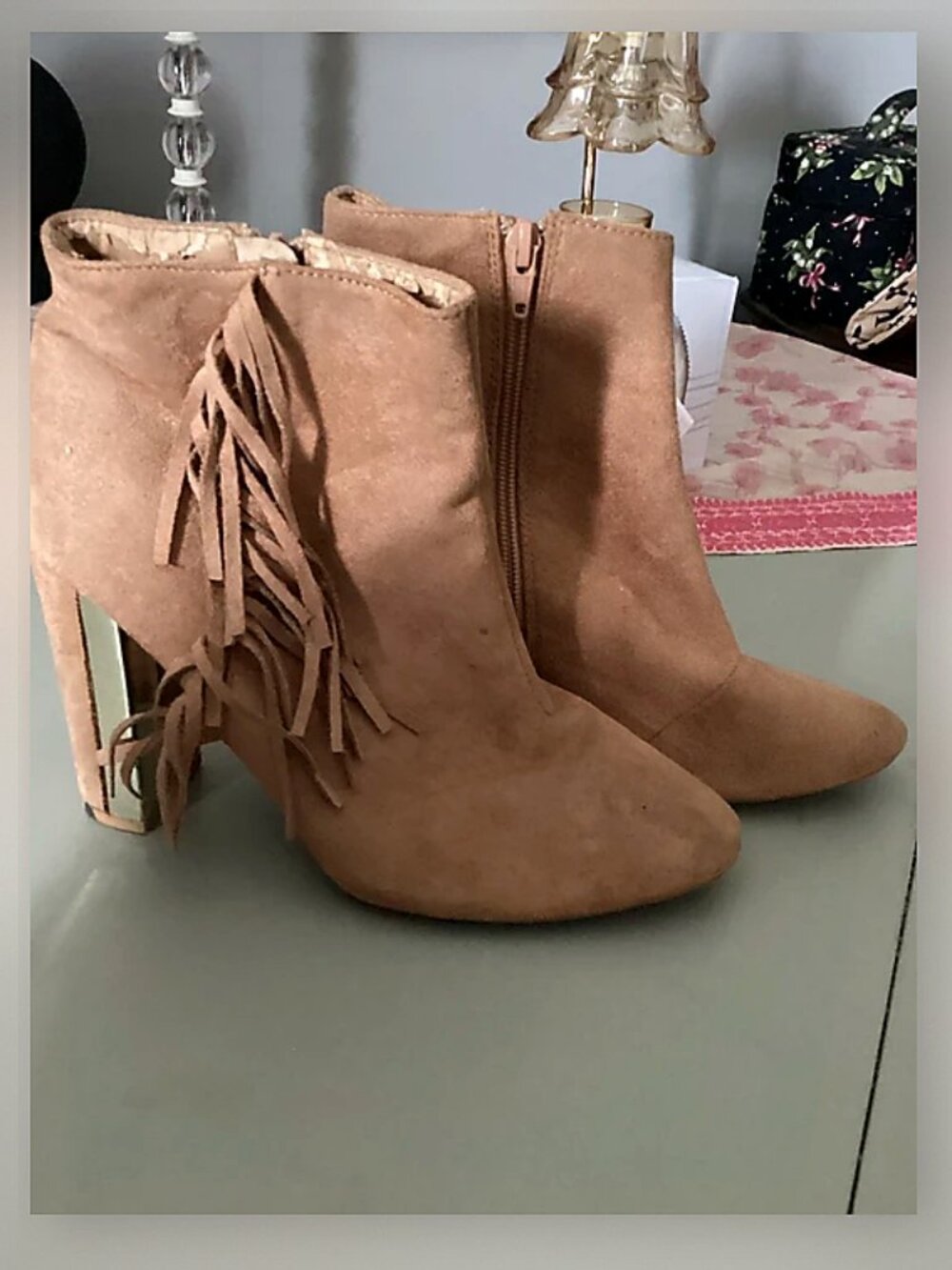 Qupid brand fringe boots